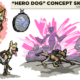 Hero Dog Concept Sketches