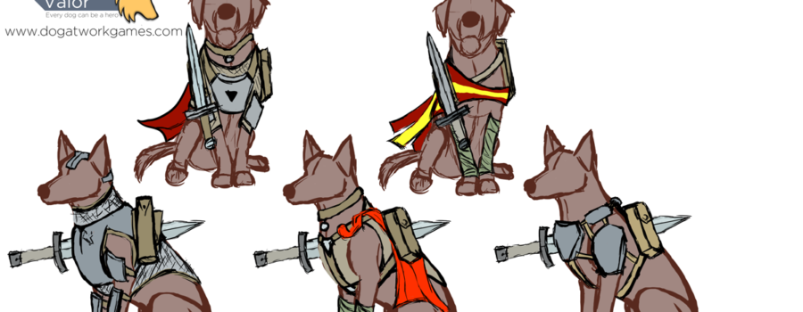 Dog Armor Design Sketches